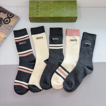 GUCCI 26S CREW SOCKS 393977 (1 BOX)