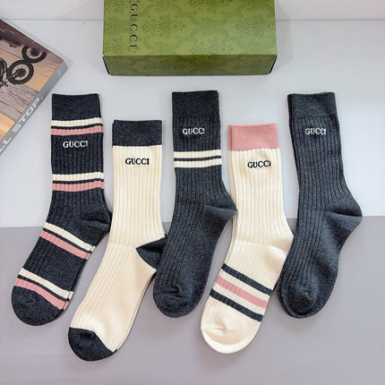 GUCCI 26S CREW SOCKS 393977 (1 BOX)
