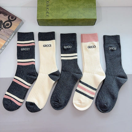 GUCCI 26S CREW SOCKS 393977 (1 BOX)