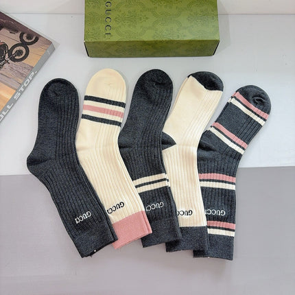 GUCCI 26S CREW SOCKS 393977 (1 BOX)