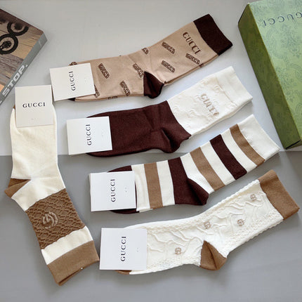 GUCCI 26S CREW SOCKS 352232 (1 BOX)