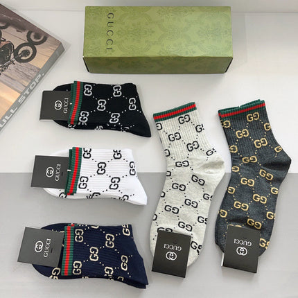GUCCI 26S CREW SOCKS 405328 (1 BOX)