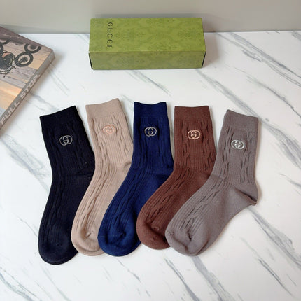 GUCCI 26S CREW SOCKS 407120 (1 BOX)