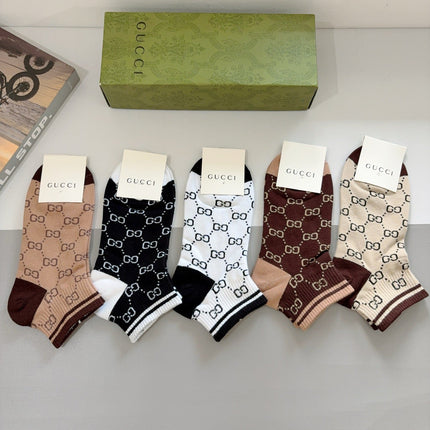 GUCCI 26S ANKLE SOCKS 407127 (1 BOX)