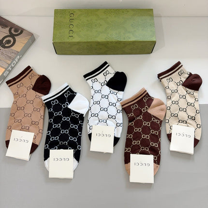 GUCCI 26S ANKLE SOCKS 407127 (1 BOX)