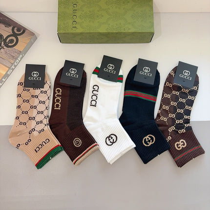 GUCCI 26S CREW SOCKS 407131 (1 BOX)