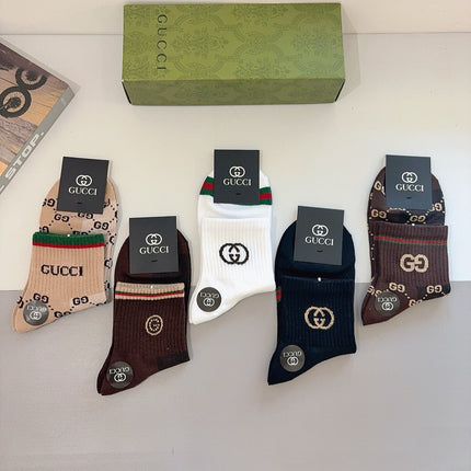 GUCCI 26S CREW SOCKS 407131 (1 BOX)