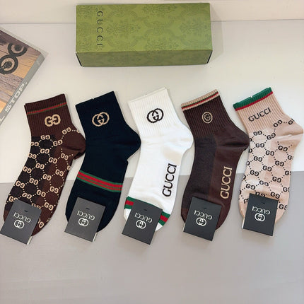 GUCCI 26S CREW SOCKS 407131 (1 BOX)
