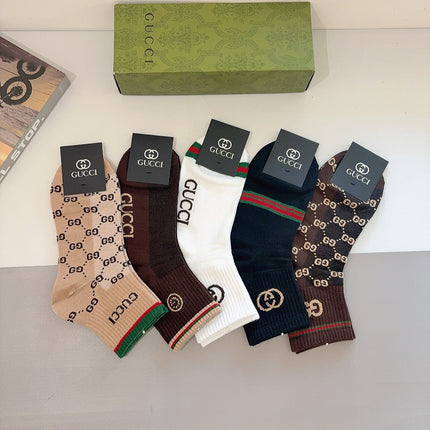 GUCCI 26S CREW SOCKS 407131 (1 BOX)