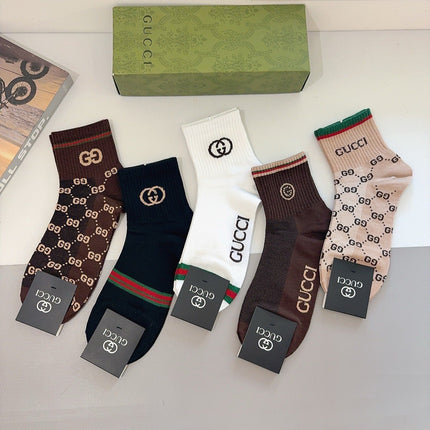 GUCCI 26S CREW SOCKS 407131 (1 BOX)