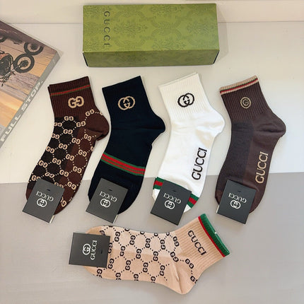 GUCCI 26S CREW SOCKS 407131 (1 BOX)