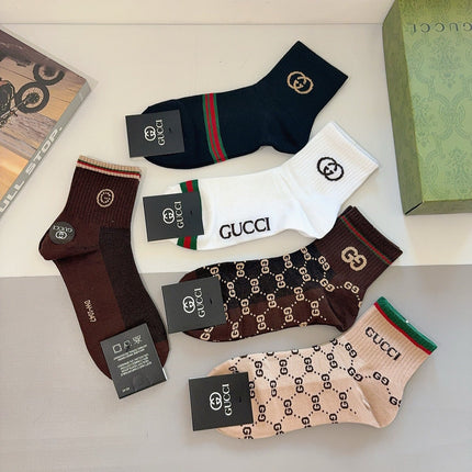 GUCCI 26S CREW SOCKS 407131 (1 BOX)