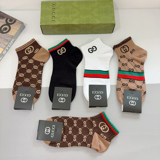 GUCCI 26S ANKLE SOCKS 407133 (1 BOX)