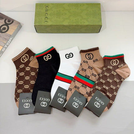 GUCCI 26S ANKLE SOCKS 407133 (1 BOX)