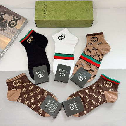 GUCCI 26S ANKLE SOCKS 407133 (1 BOX)