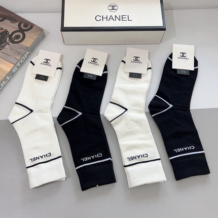 CHANEL 26S CREW SOCKS 407145 (1 BOX)