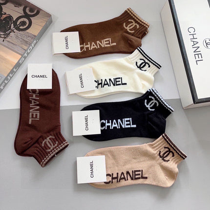 CHANEL 26S ANKLE SOCKS 410348 (1 BOX)