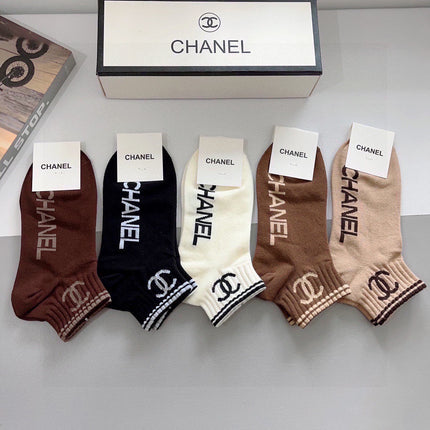 CHANEL 26S ANKLE SOCKS 410348 (1 BOX)