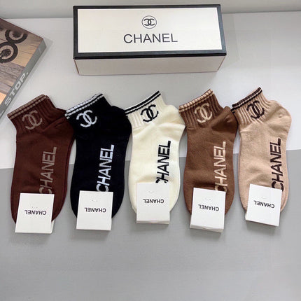 CHANEL 26S ANKLE SOCKS 410348 (1 BOX)