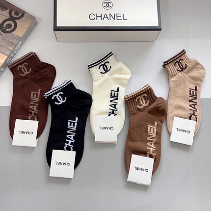 CHANEL 26S ANKLE SOCKS 410348 (1 BOX)