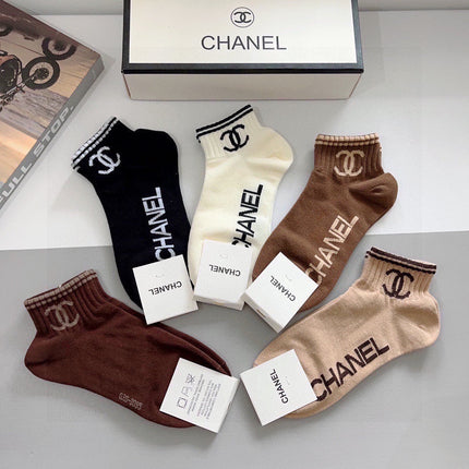 CHANEL 26S ANKLE SOCKS 410348 (1 BOX)