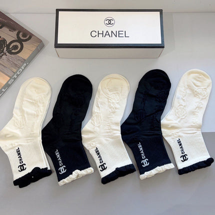 CHANEL 26S ANKLE SOCKS 405348 (1 BOX)