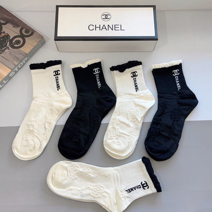 CHANEL 26S ANKLE SOCKS 405348 (1 BOX)