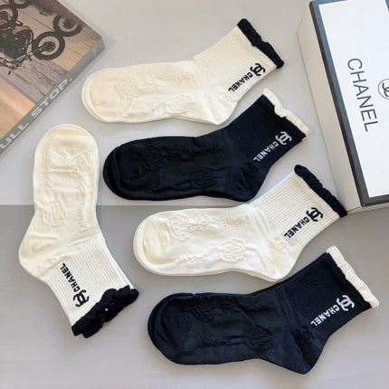 CHANEL 26S ANKLE SOCKS 405348 (1 BOX)
