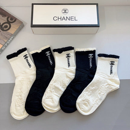 CHANEL 26S ANKLE SOCKS 405348 (1 BOX)