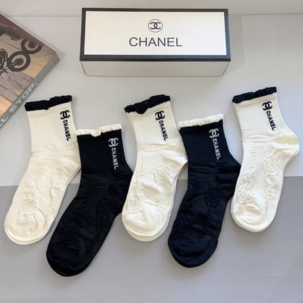 CHANEL 26S ANKLE SOCKS 405348 (1 BOX)