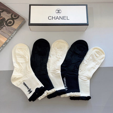 CHANEL 26S ANKLE SOCKS 405348 (1 BOX)