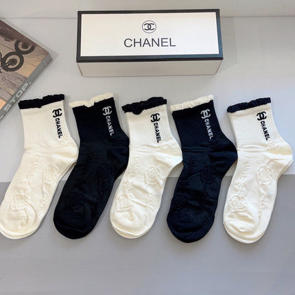 CHANEL 26S ANKLE SOCKS 405348 (1 BOX)