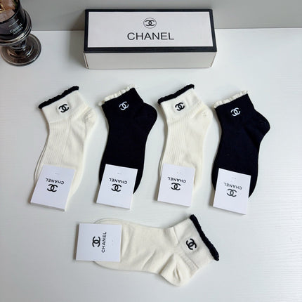 CHANEL 26S ANKLE SOCKS 405350 (1 BOX)