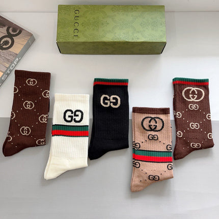 GUCCI 26S CREW SOCKS 407115 (1 BOX)