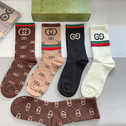 GUCCI 26S CREW SOCKS 407115 (1 BOX)