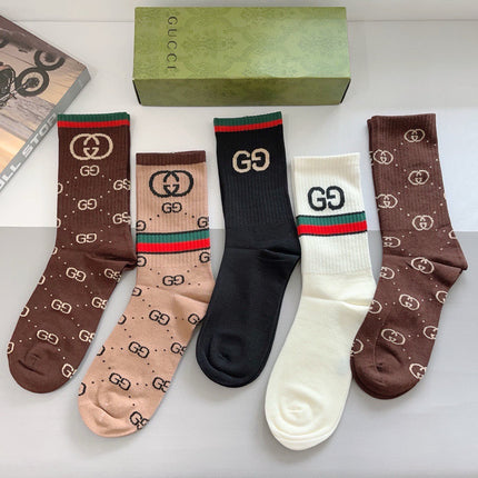 GUCCI 26S CREW SOCKS 407115 (1 BOX)