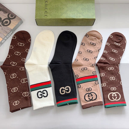 GUCCI 26S CREW SOCKS 407115 (1 BOX)