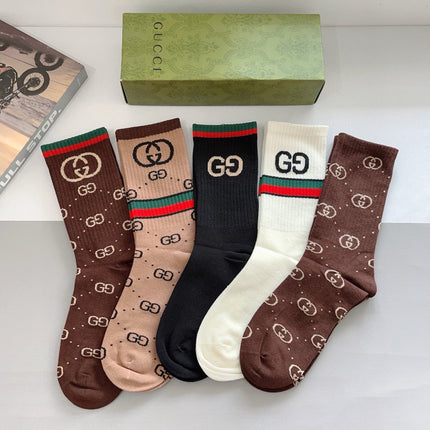 GUCCI 26S CREW SOCKS 407115 (1 BOX)