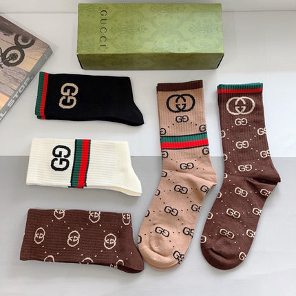 GUCCI 26S CREW SOCKS 407115 (1 BOX)
