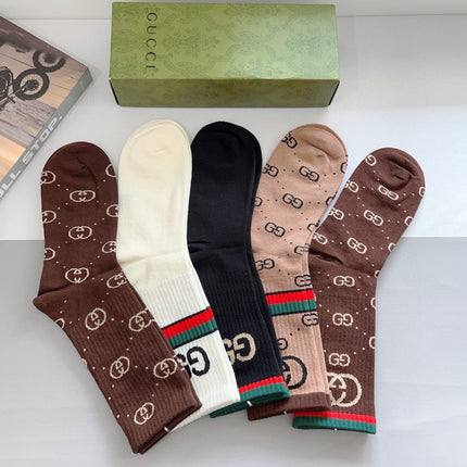 GUCCI 26S CREW SOCKS 407115 (1 BOX)