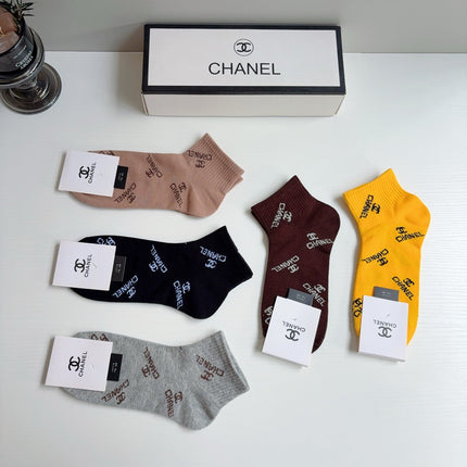 CHANEL 26S ANKLE SOCKS 395165 (1 BOX)