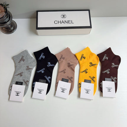 CHANEL 26S ANKLE SOCKS 395165 (1 BOX)
