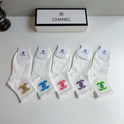 CHANEL 26S ANKLE SOCKS 398724 (1 BOX)