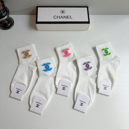CHANEL 26S ANKLE SOCKS 398724 (1 BOX)