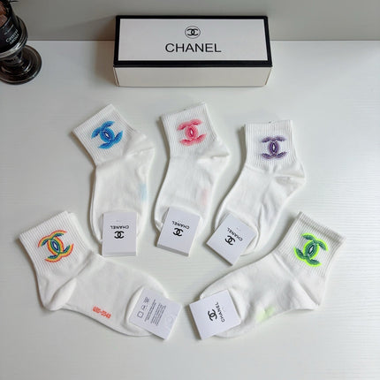 CHANEL 26S ANKLE SOCKS 398724 (1 BOX)