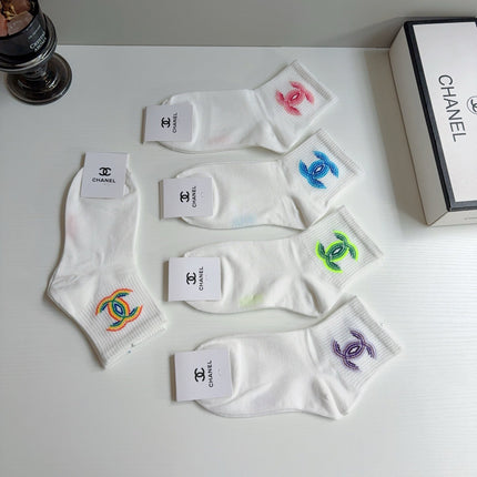 CHANEL 26S ANKLE SOCKS 398724 (1 BOX)
