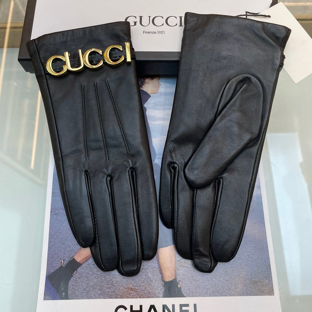EUROPEAN GLOVES IN BLACK LAMBSKIN WITH CASHMERE LINING 376727