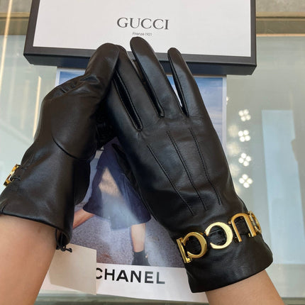 EUROPEAN GLOVES IN BLACK LAMBSKIN WITH CASHMERE LINING 376727