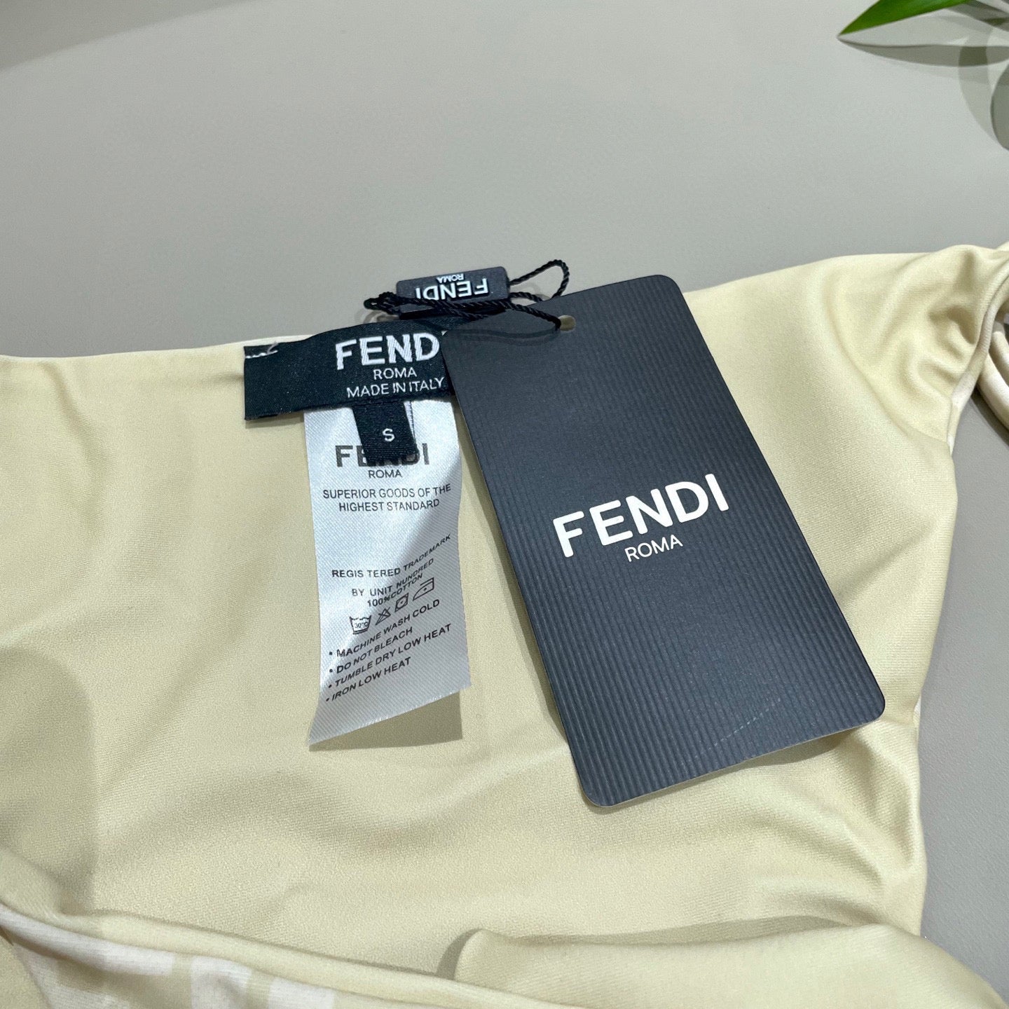 FENDI BIKINI 25S TWO PIECE IN BEIGE 742661