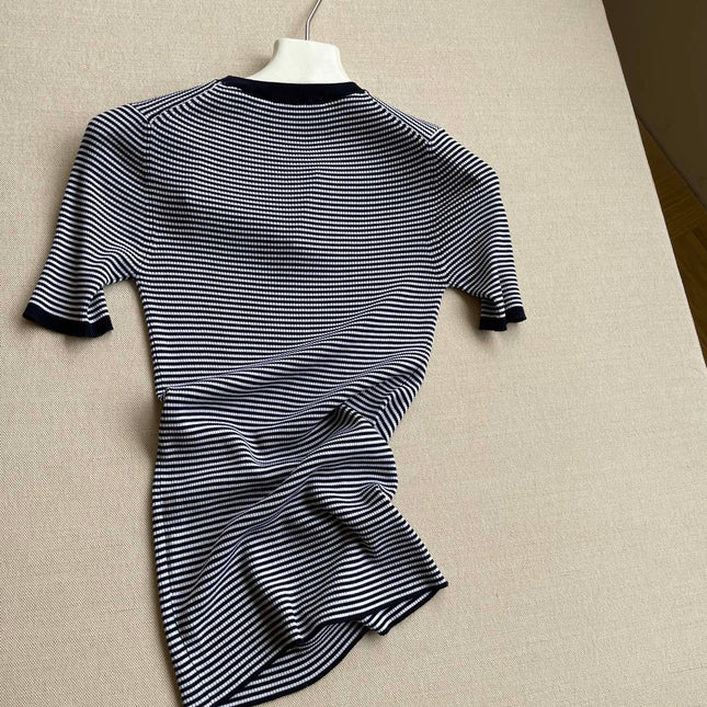 PRADA 26S SHORT-SLEEVE KNIT TOP 1003